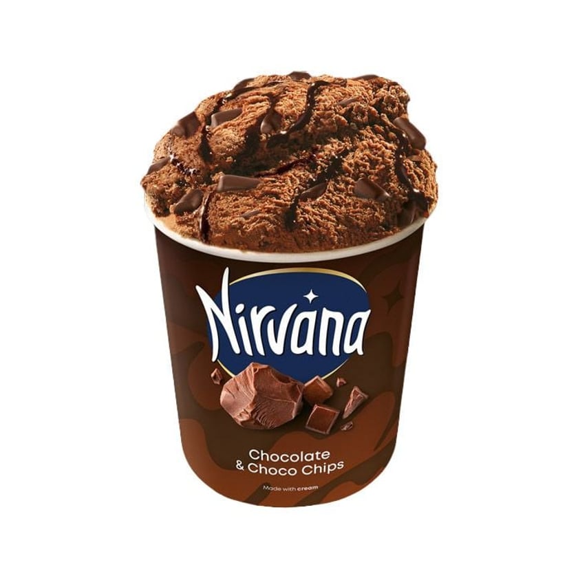 Nirvana Παγωτό Chocolate & Chocolate Chips 420ml