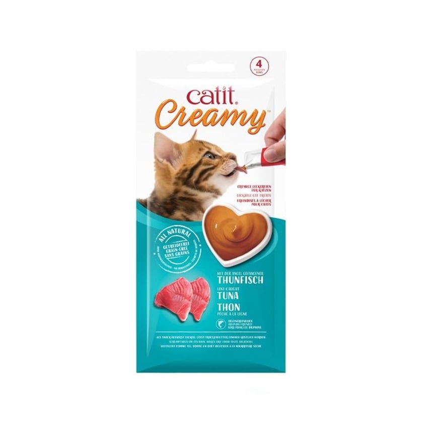 Catit Creamy Λιχουδιές για Γάτες με Τόνο 4x10g