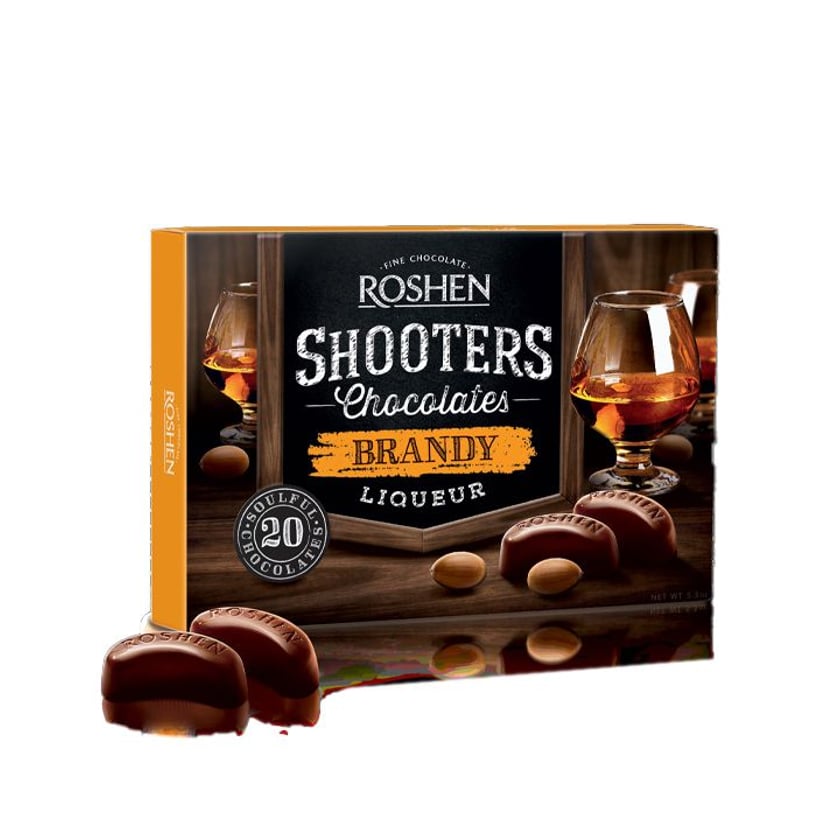 Roshen Shooters Σοκολατάκια Brandy Liqueur 150g