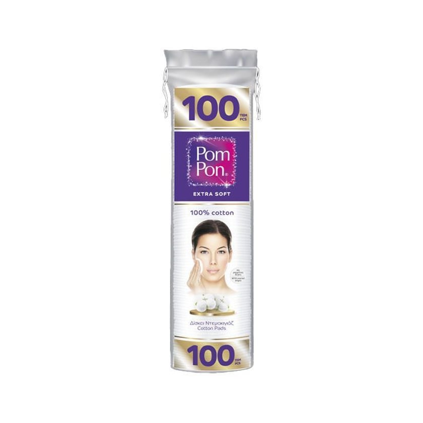Pom Pon Δίσκοι Ντεμακιγιάζ Οβάλ 100τεμ