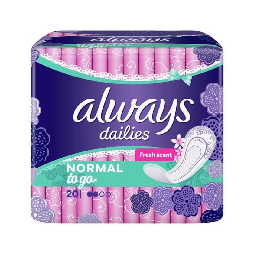 Always Dailies Σερβιετάκια Fresh Normal To Go 20τεμ
