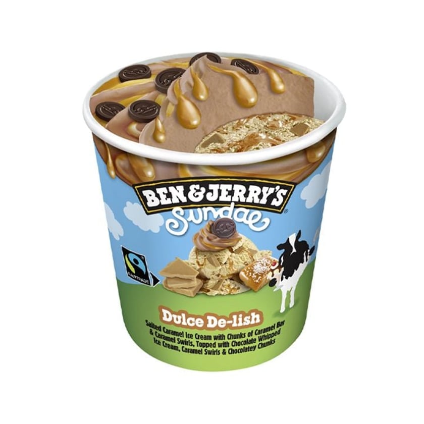 Ben & Jerry's Dulce De Lish Sundae 427ml Delivery | Παράγγειλε Ben ...