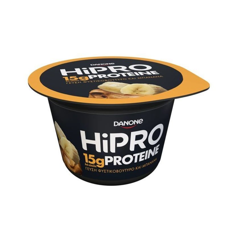 Danone Hipro Επιδόρπιο Γιαουρτιού Φυστικοβούτυρο & Μπανάνα 160g