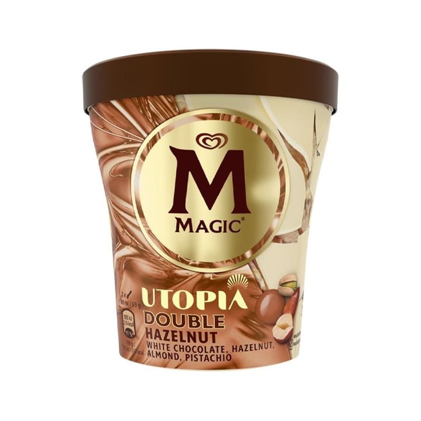Magic Παγωτό Κύπελλο Utopia Double Hazelnut 440ml