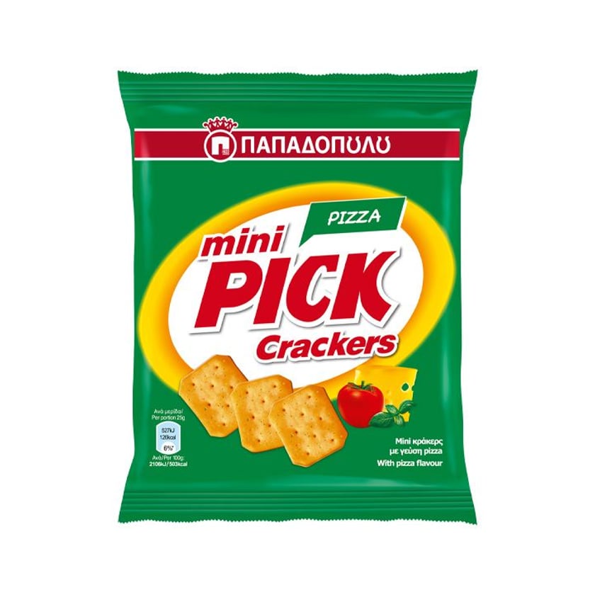 Παπαδοπούλου Mini Pick Crackers Pizza 70g