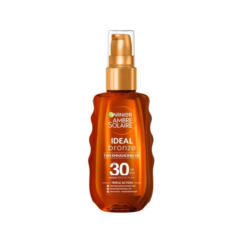 Garnier Ambre Solaire Ideal Bronze Λάδι Μαυρίσματος Spray SPF30 150ml