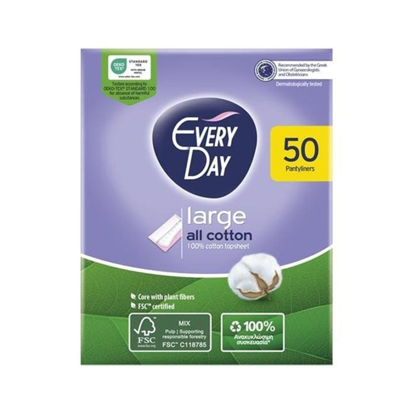 EveryDay Σερβιετάκια All Cotton Large 50τεμ