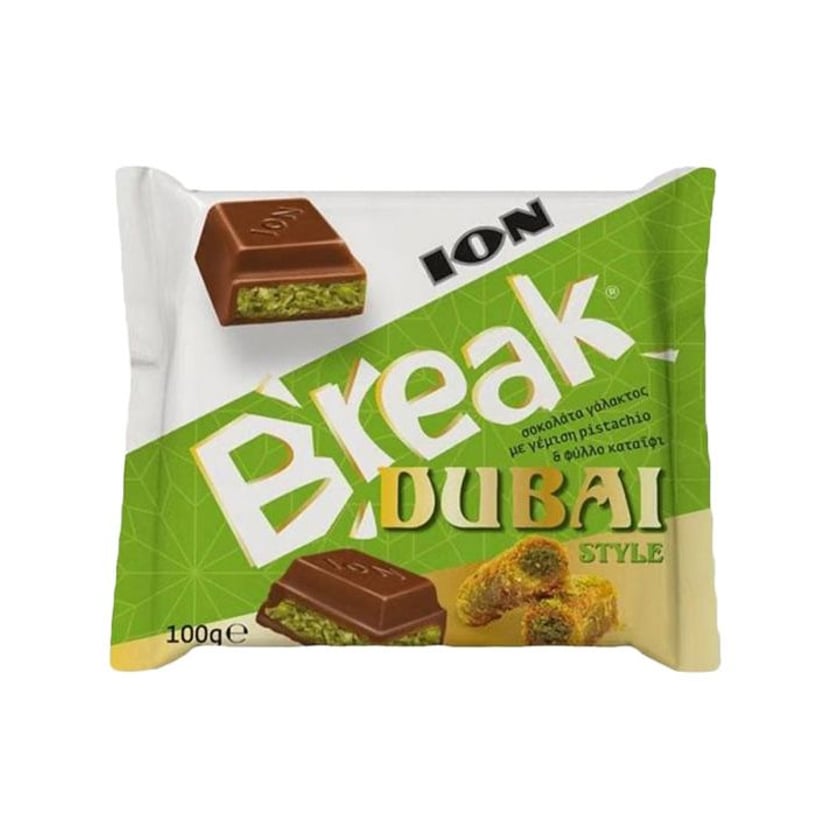 Ίον Break Σοκολάτα Γάλακτος Dubai Style 100g