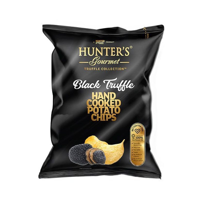 Hunter's Gourmet Πατατάκια Μαύρη Τρούφα 125g