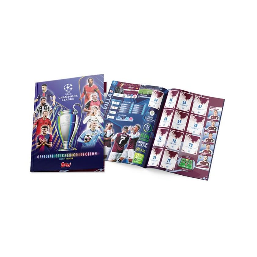 Topps Champions League 24/25 Album & Αυτοκόλλητα 6τεμ
