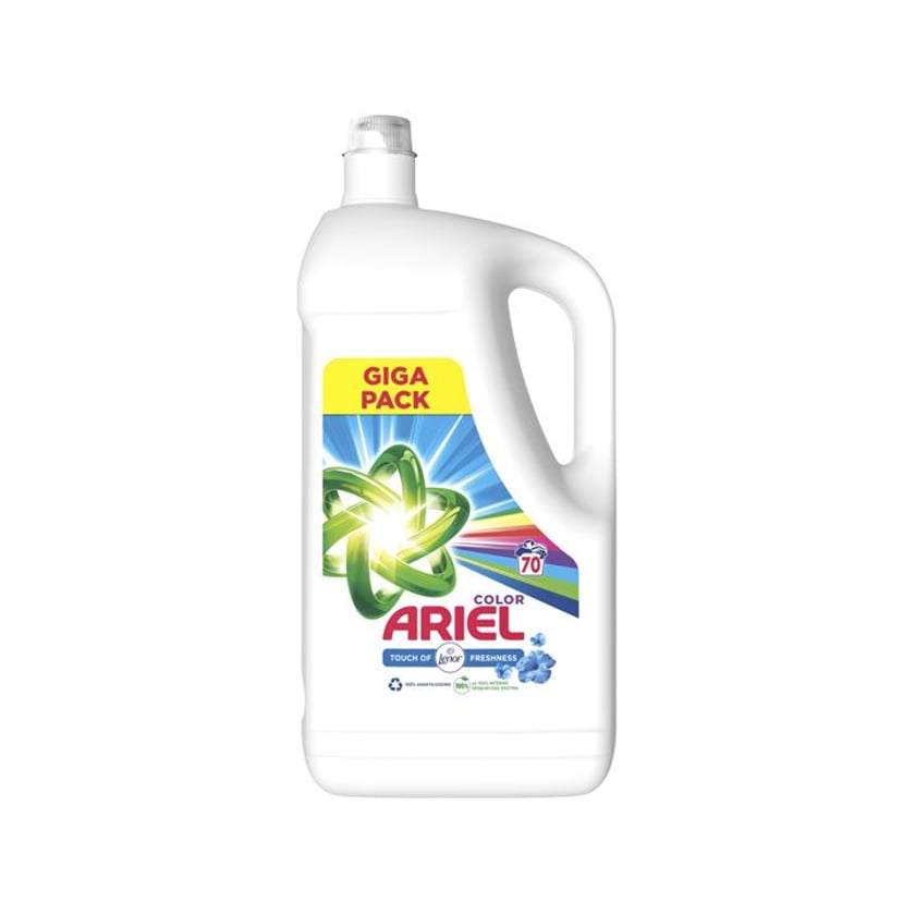 Ariel Liquid Laundry Detergent Touch Of  Lenor Color 70 Washes 3.85l