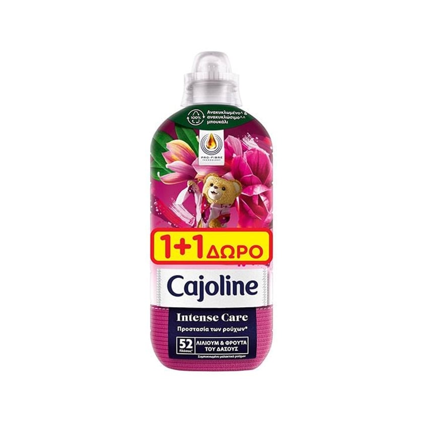 Cajoline Συμπυκνωμένο Μαλακτικό Ρούχων Red Fruits 1196ml 1+1 Δώρο