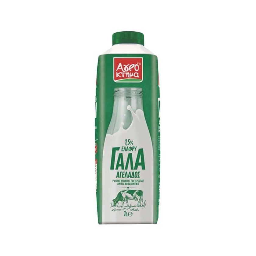 Agroktima Cow Milk Light 1.5% Fat 1l