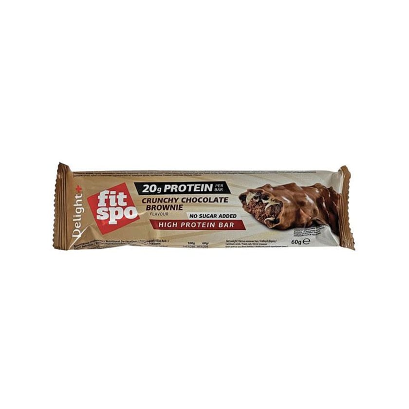 Fit Spo Μπάρα με 20g Πρωτεΐνη Crunchy Choco Brownie 60g
