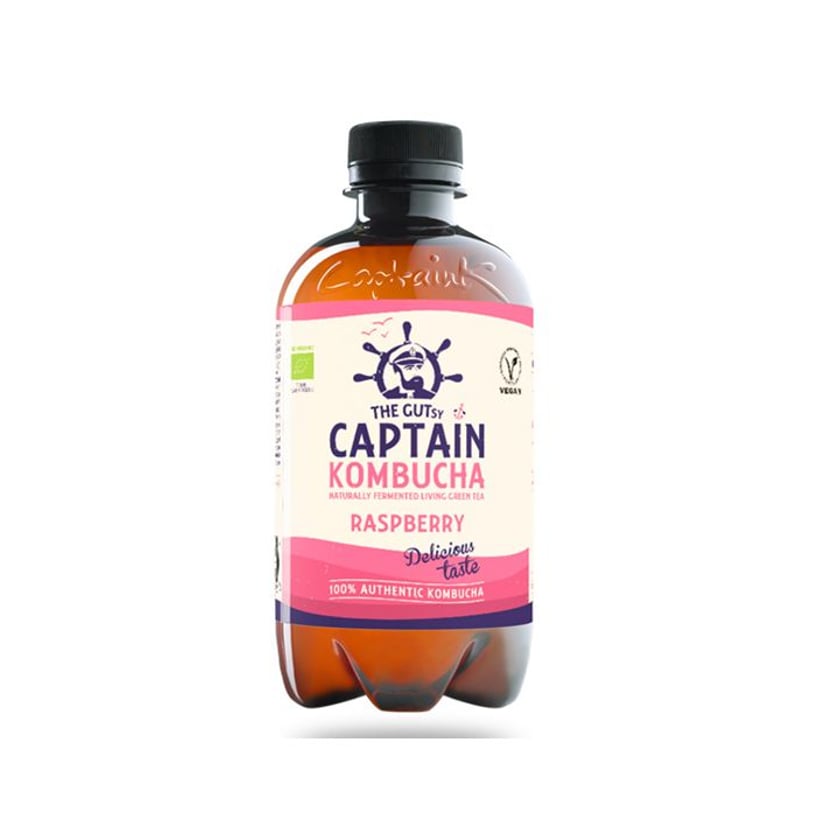 The Gutsy Captain Kombucha Σμέουρο Bio 400ml