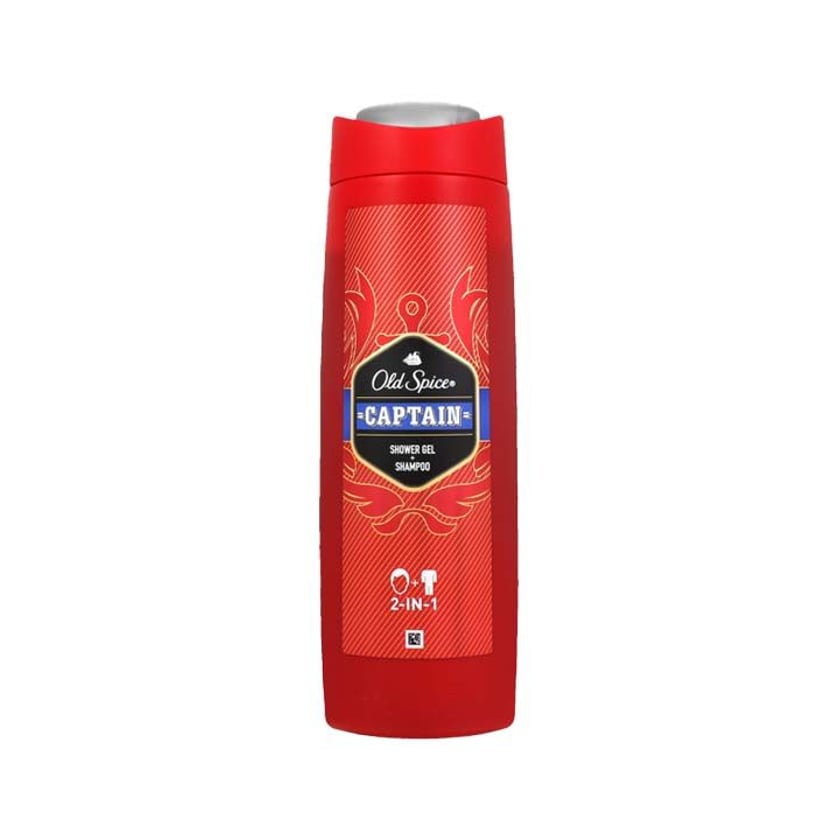 Old Spice Αφρόλουτρο & Σαμπουάν Captain 400ml