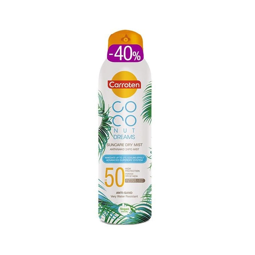 Carroten Αντηλιακό Dry Mist Spray Coconut Dreams SPF50 200ml