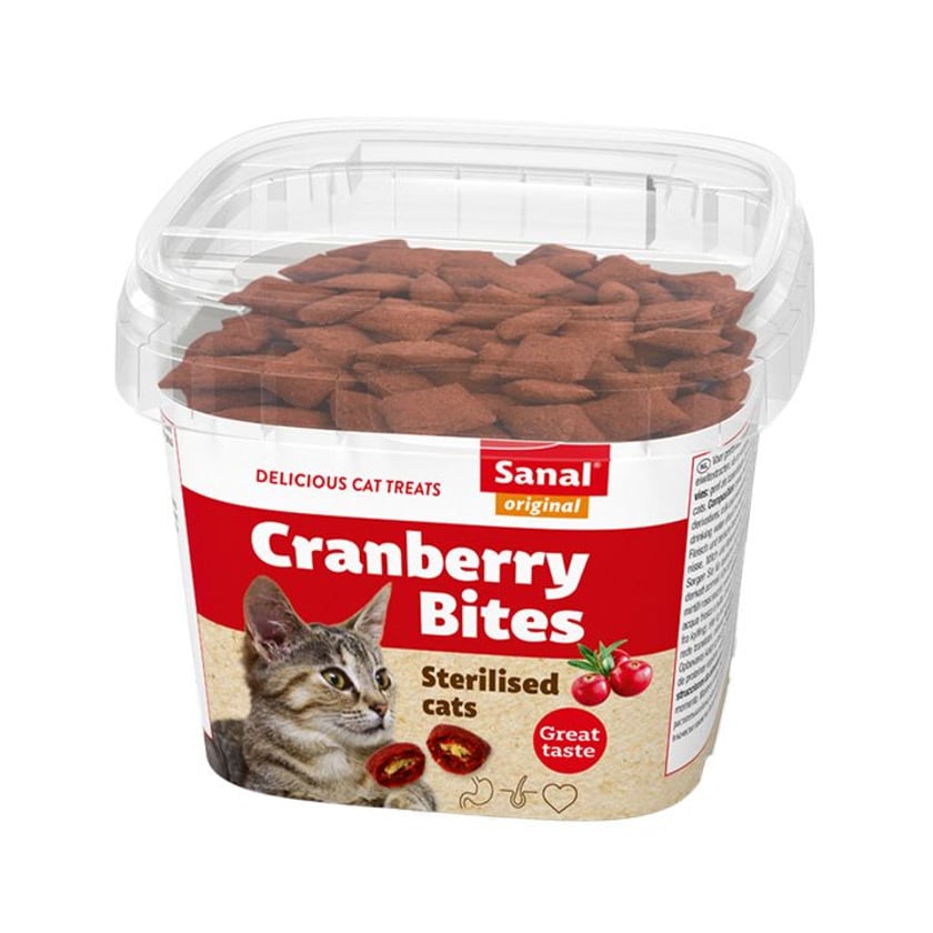 Sanal Λιχουδιές για Γάτες Μπουκιές Cranberry & Κοτόπουλο 75g