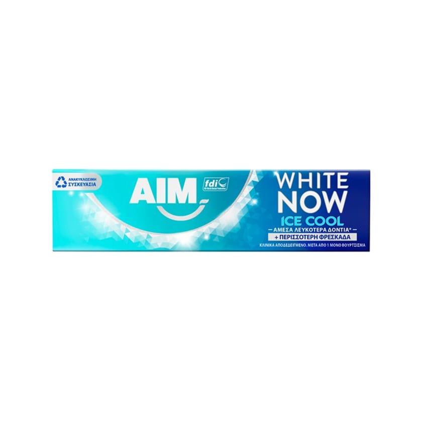 AIM Οδοντόκρεμα White Now Ice Cool 75ml