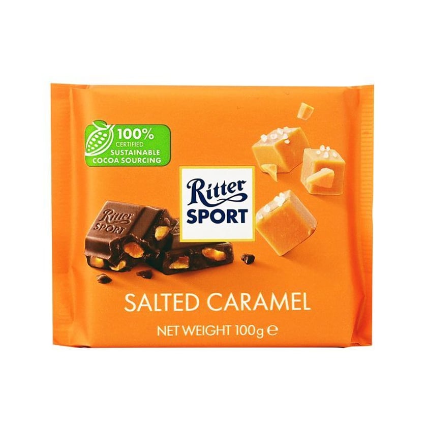Ritter Sport Σοκολάτα Γάλακτος με Αλατισμένη Σοκολάτα 100g