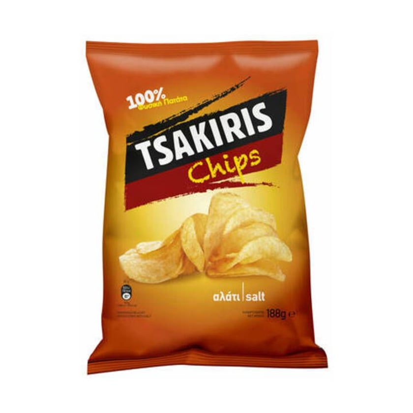 Tsakiris Πατατάκια Αλάτι 188g