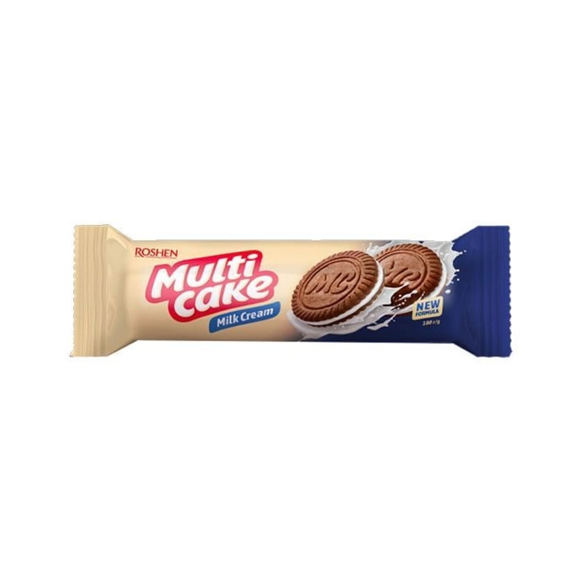 Roshen Multicake Μπισκότα με Γέμιση Κρέμα Γάλακτος 180g