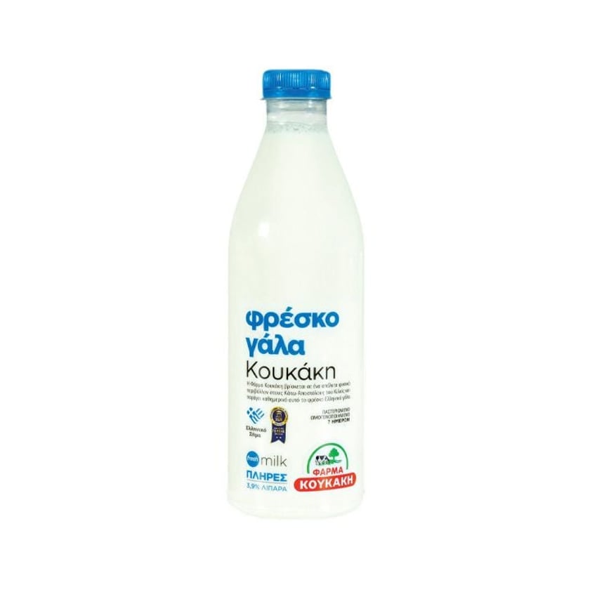 Koukakis Farm Farm Full Fat Milk 3.9% 1l