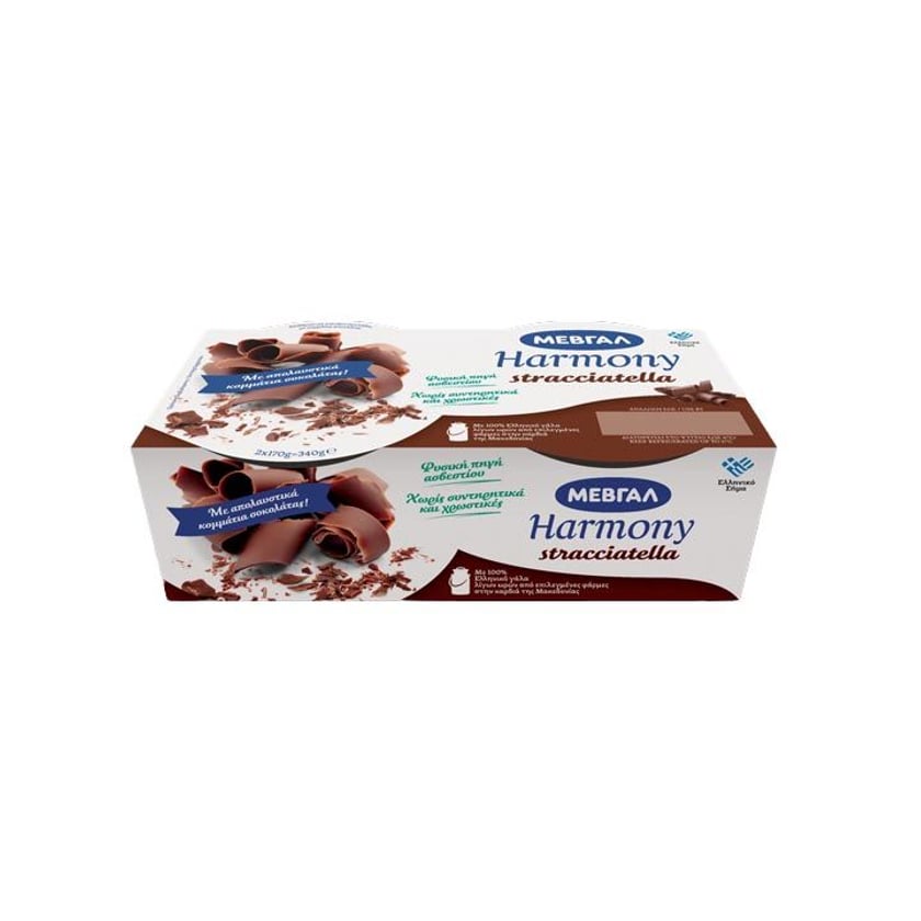 Μεβγάλ Harmony Επιδόρπιο Γιαουρτιού Stracciatella 2x170g