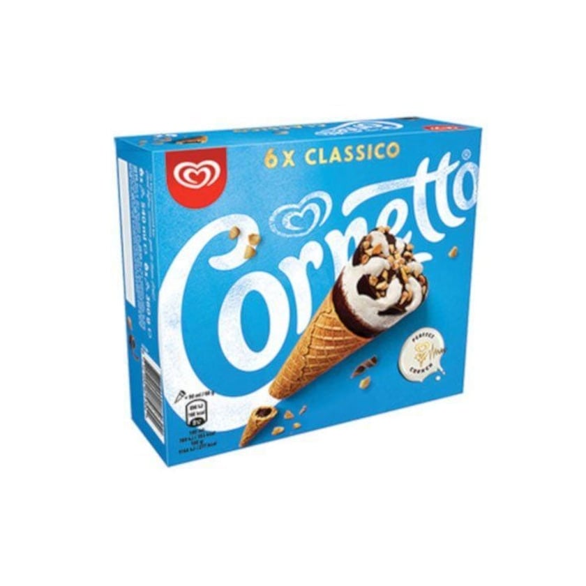Algida Cornetto Παγωτό Πύραυλος Classico 6x90ml