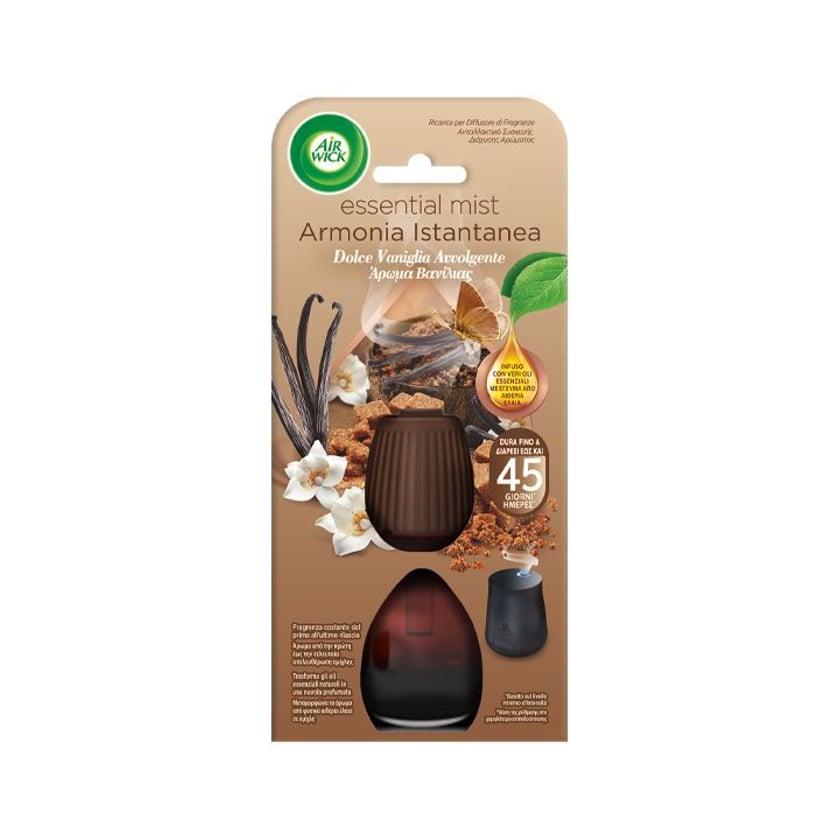 Airwick Essential Mist Ανταλλακτικό Βανίλια & Μαύρη Ζάχαρη 20ml