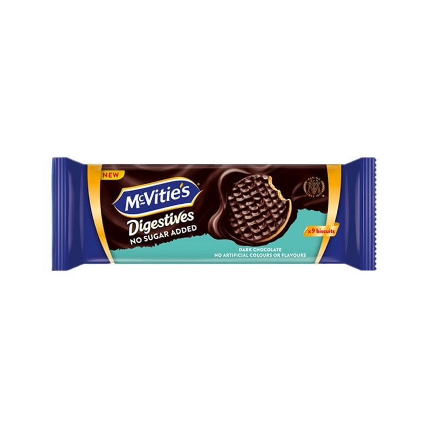 McVitie's Digestives Zero Μπισκότα με Μαύρη Σοκολάτα 133g