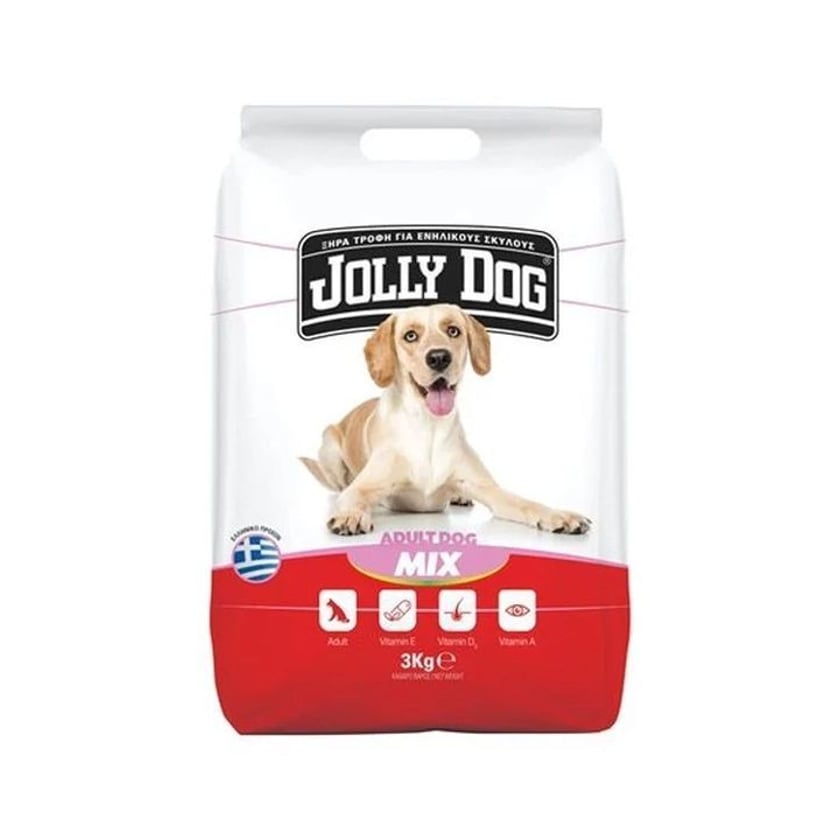 Jolly Dog Ξηρά Τροφή για Σκύλους Πολύχρωμη 3kg