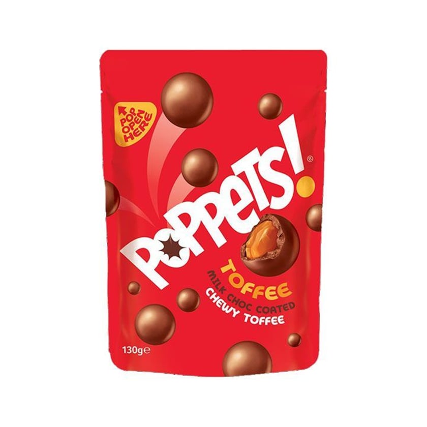 Poppets Μπάλες Σοκολάτας Γάλακτος Toffee 100g