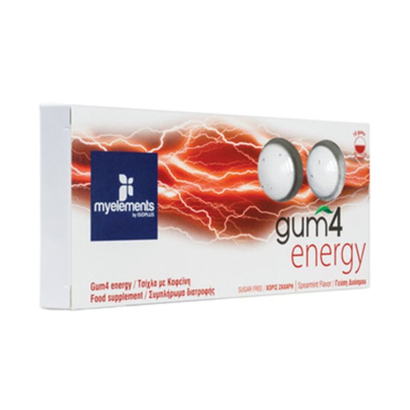 Isoplus Τσίχλες Gum4 Energy Δυόσμος 20g