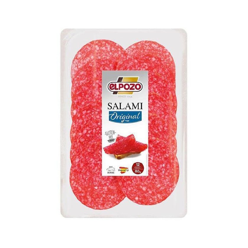 Elpozo Σαλάμι σε Φέτες Χωρίς Γλουτένη 80g