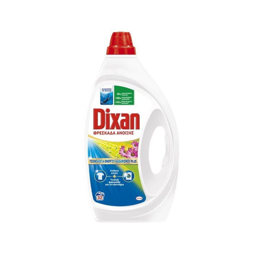 Dixan Liquid Laundry Detergent Multicolor 32 Washes 1.44l