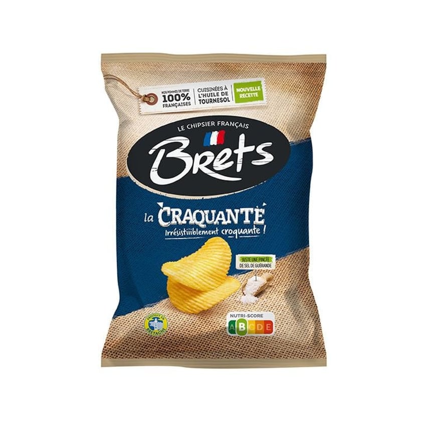 Brets Πατατάκια La Craquante Αλάτι 125g