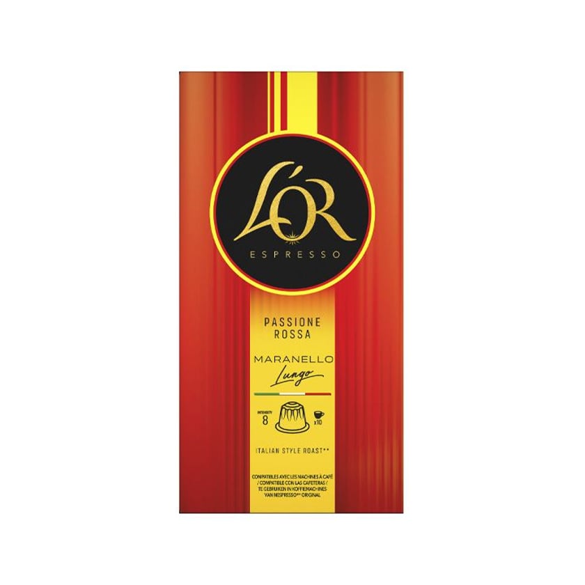 L'Or Κάψουλες Espresso Maranello Lungo Συμβατές με Μηχανές Nespresso 10τεμ
