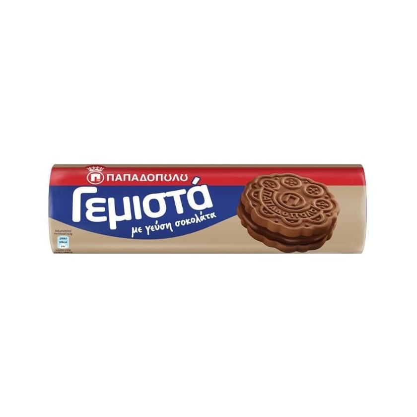 Παπαδοπούλου Μπισκότα Γεμιστά Κρέμα Κακάο 200g