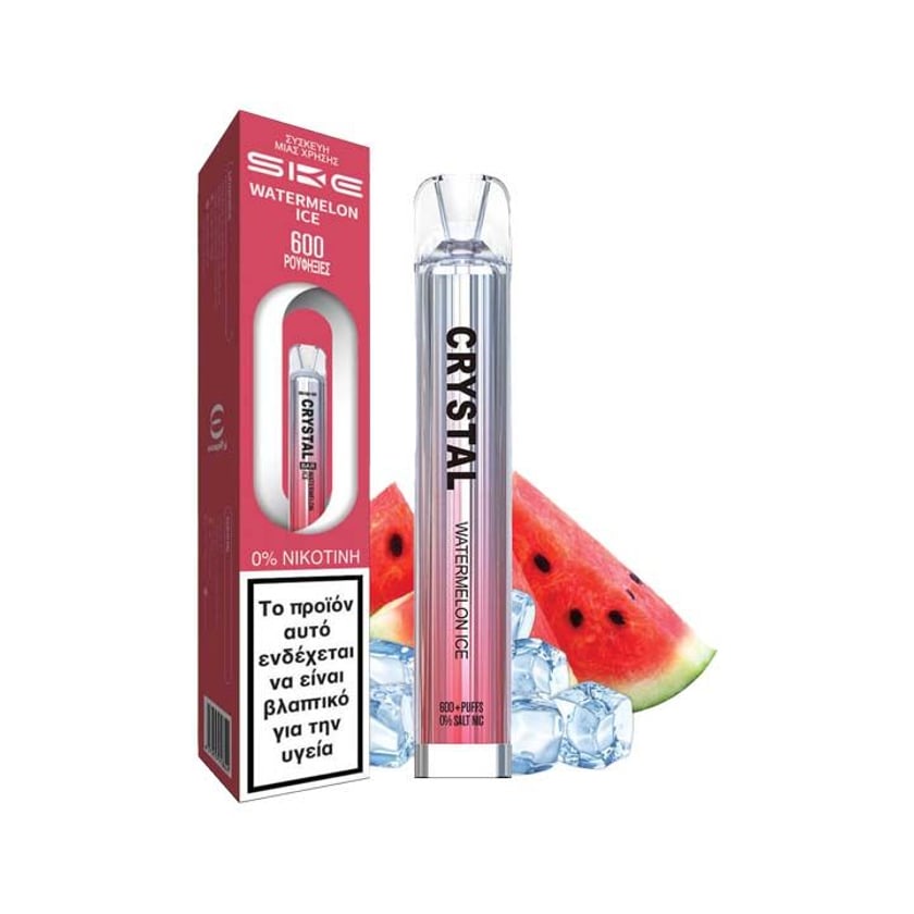 Crystal Bar Ηλεκτρονικό Τσιγάρο μιας Χρήσης Watermelon Ice 20mg 2ml 600 Puffs