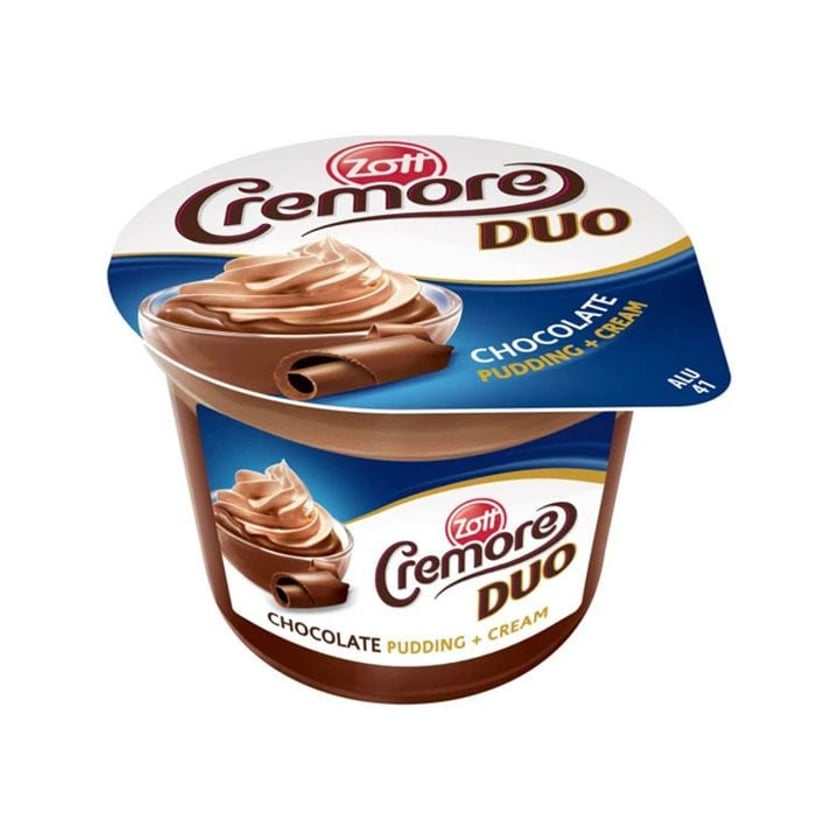 Zott Cremore Duo Chocolate Pudding & Cream 190g