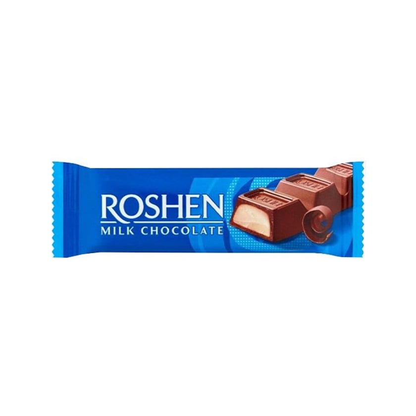 Roshen Μπάρα Σοκολάτα Γάλακτος με Γέμιση Creme Brulee 33g