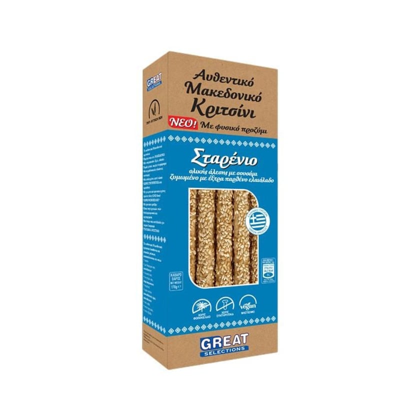 Great Selections Κριτσίνια Μακεδονικά Σταρένια 170g