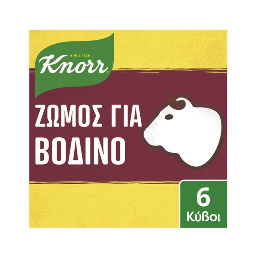 Knorr Ζωμός Βοδινού σε Κύβους 6τεμ 3l