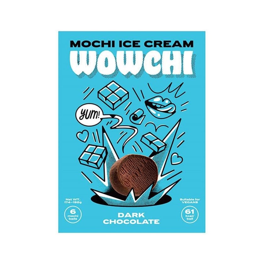 Wowchi Mochi Παγωτό Μαύρη Σοκολάτα 174g