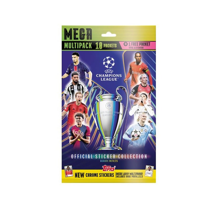 Topps Champions League 24/25 Αυτοκόλλητα Mega Multipack 66τεμ