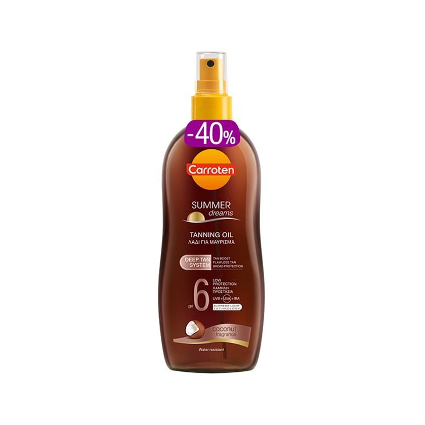Carroten Λάδι Μαυρίσματος Spray Summer Dreams SPF6 200ml