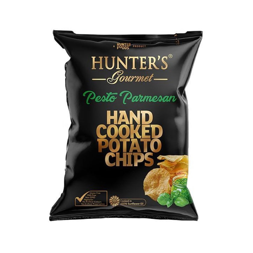 Hunter's Gourmet Πατατάκια Pesto & Παρμεζάνα 125g