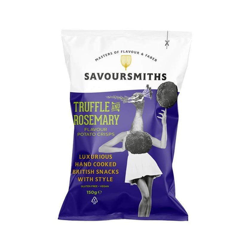 Savoursmiths Πατατάκια Τρούφα & Δεντρολίβανο 150g