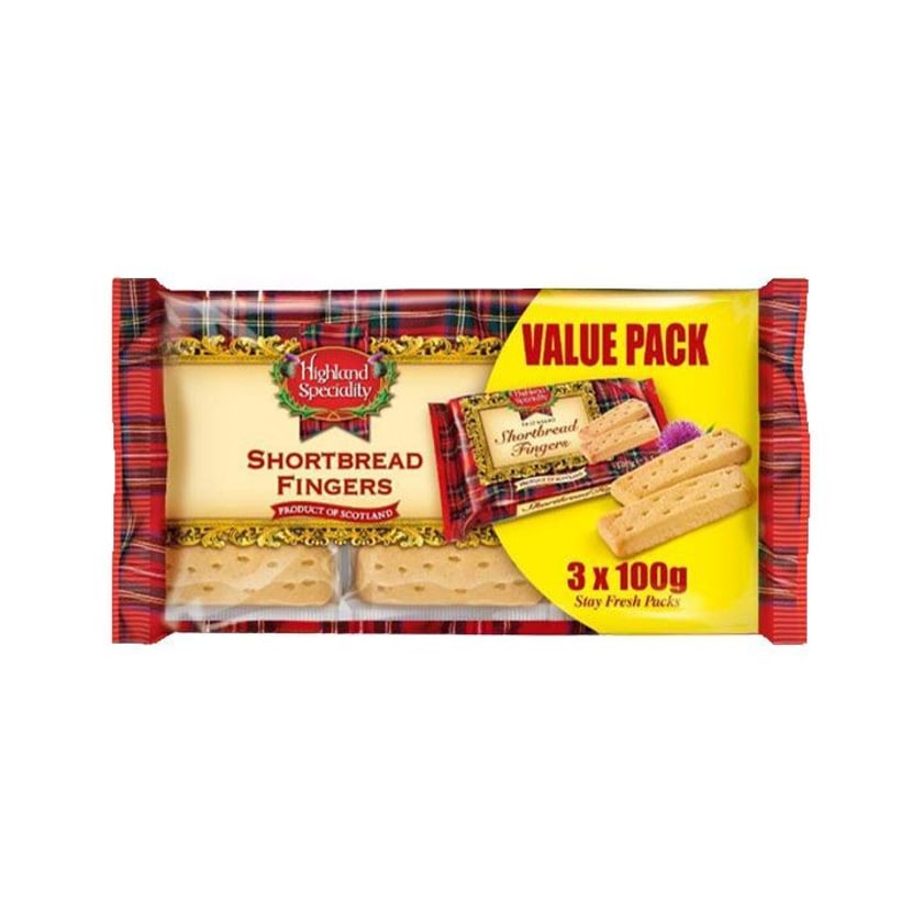 Highland Speciality Μπισκότα Shortbread Fingers 3x100g